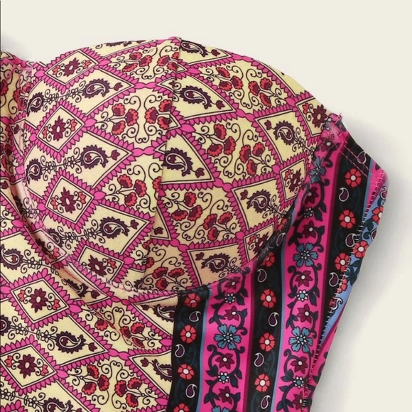 🆕Tribal boho strapless underwire swimsuit - Picture 6 of 8